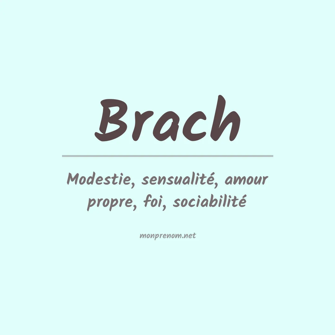 Prénom Brach