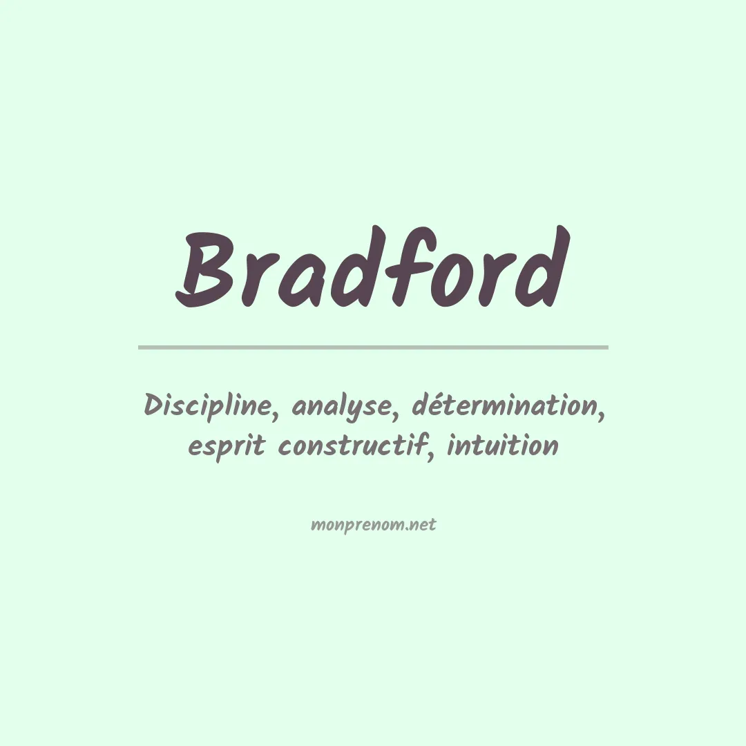 Prénom Bradford