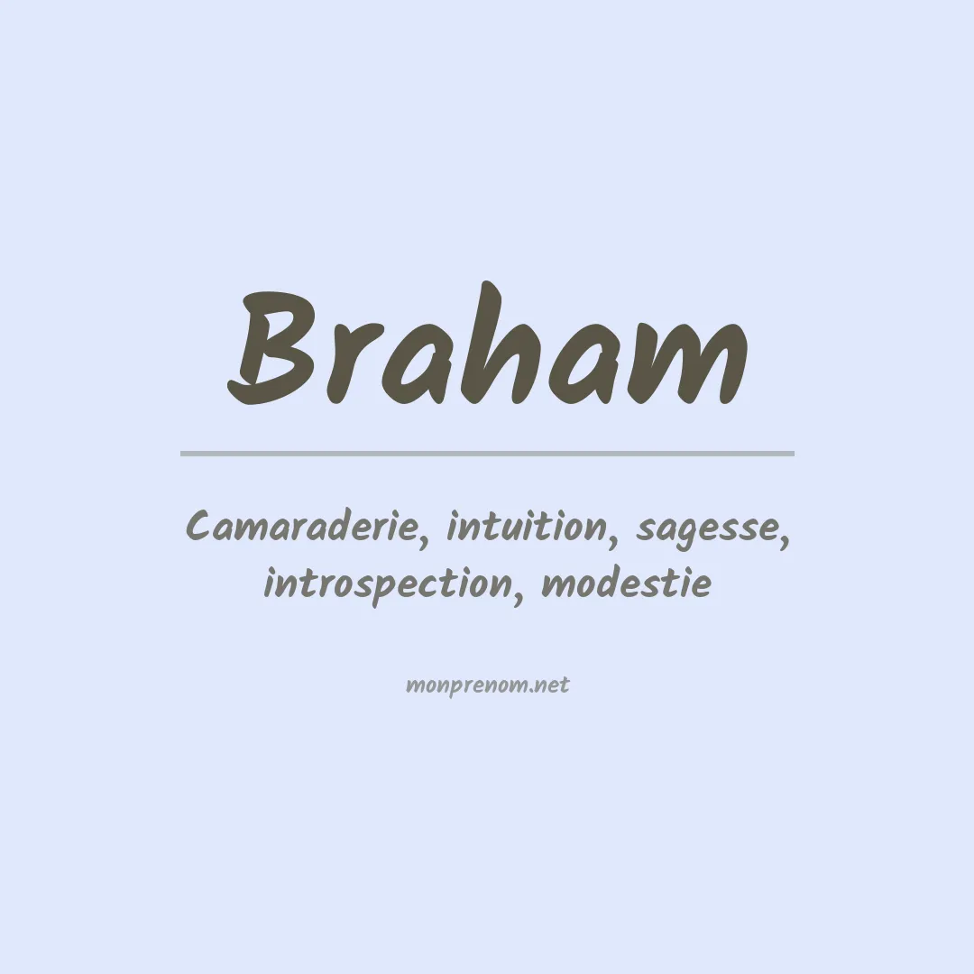 Prénom Braham