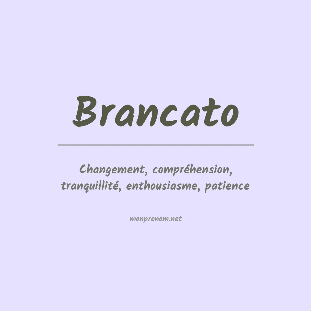 Prénom Brancato