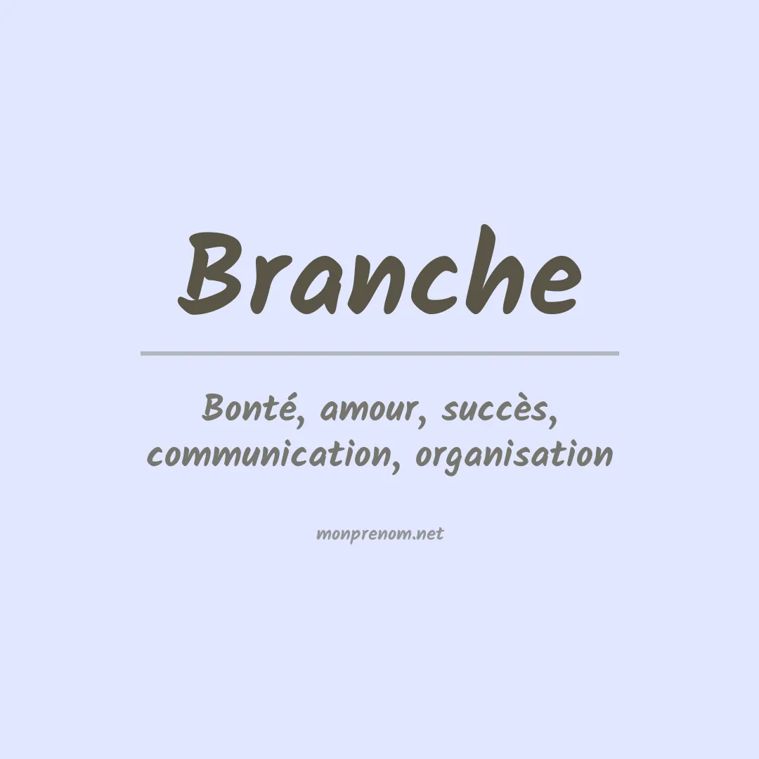 Prénom Branche