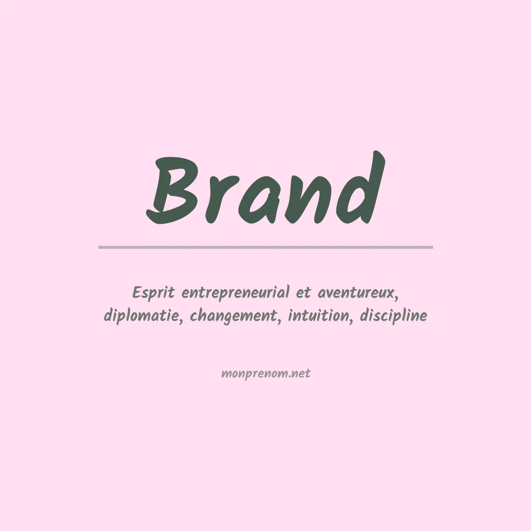 Prénom Brand