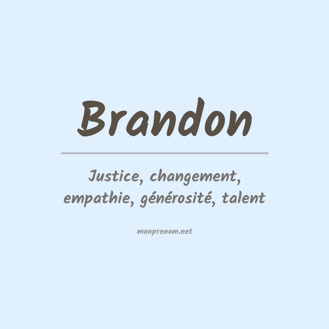 Prénom Brandon