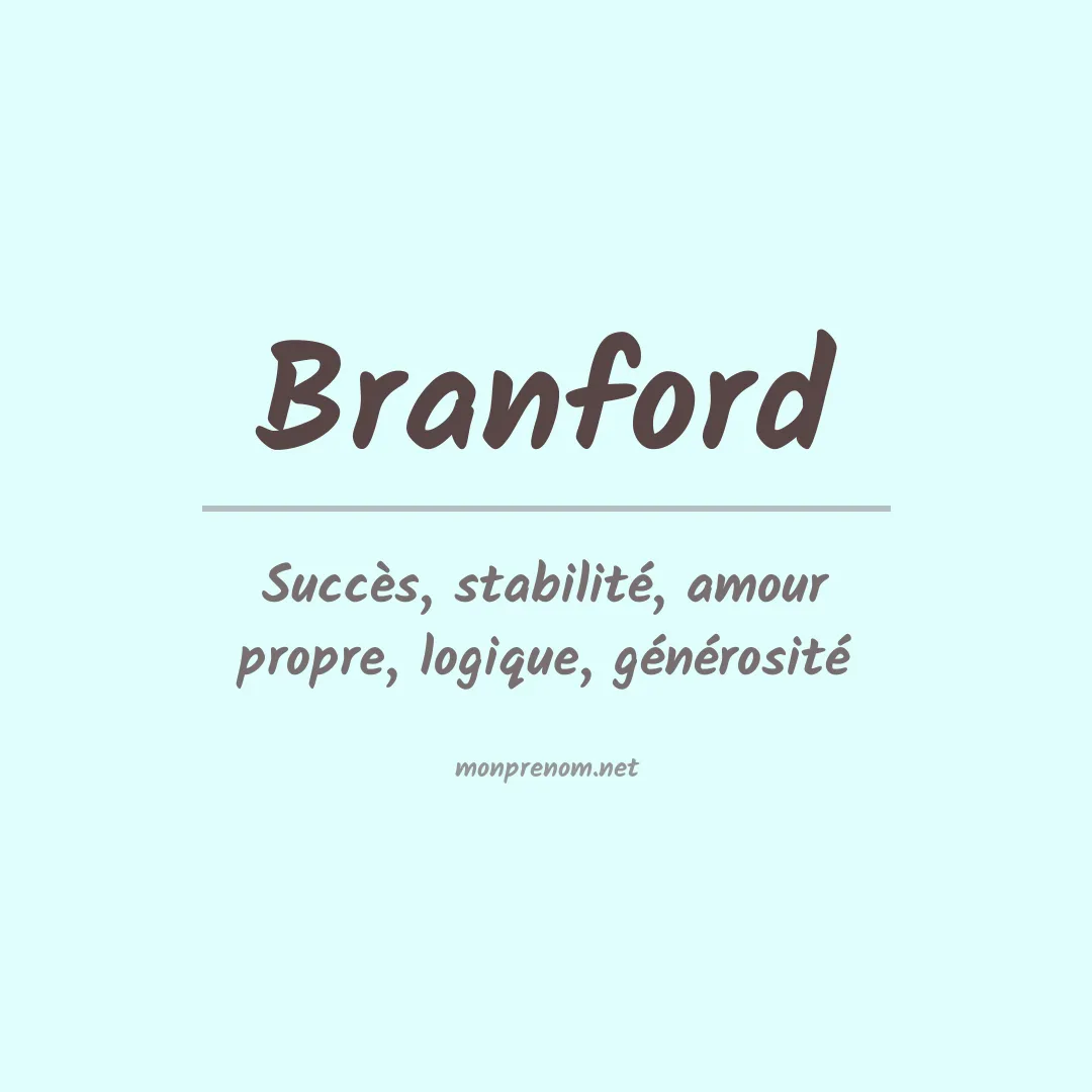 Prénom Branford