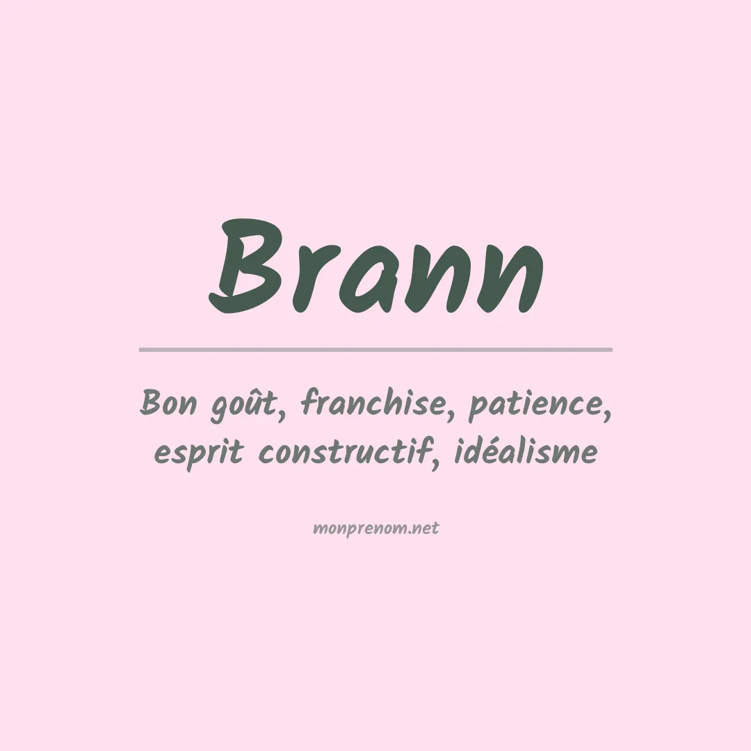 Prénom Brann
