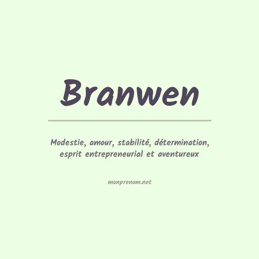 Signification du prénom Branwen