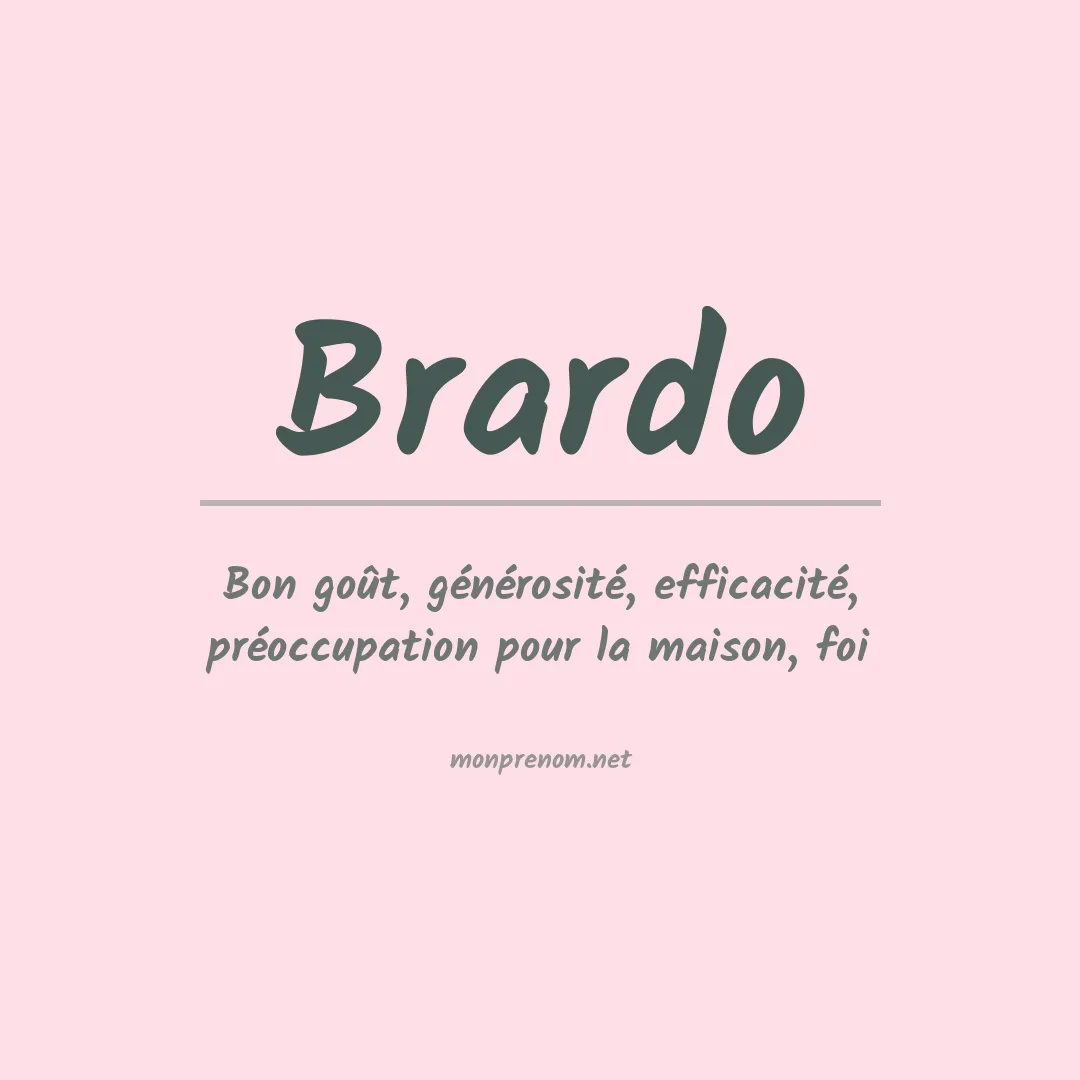 Signification du prénom Brardo