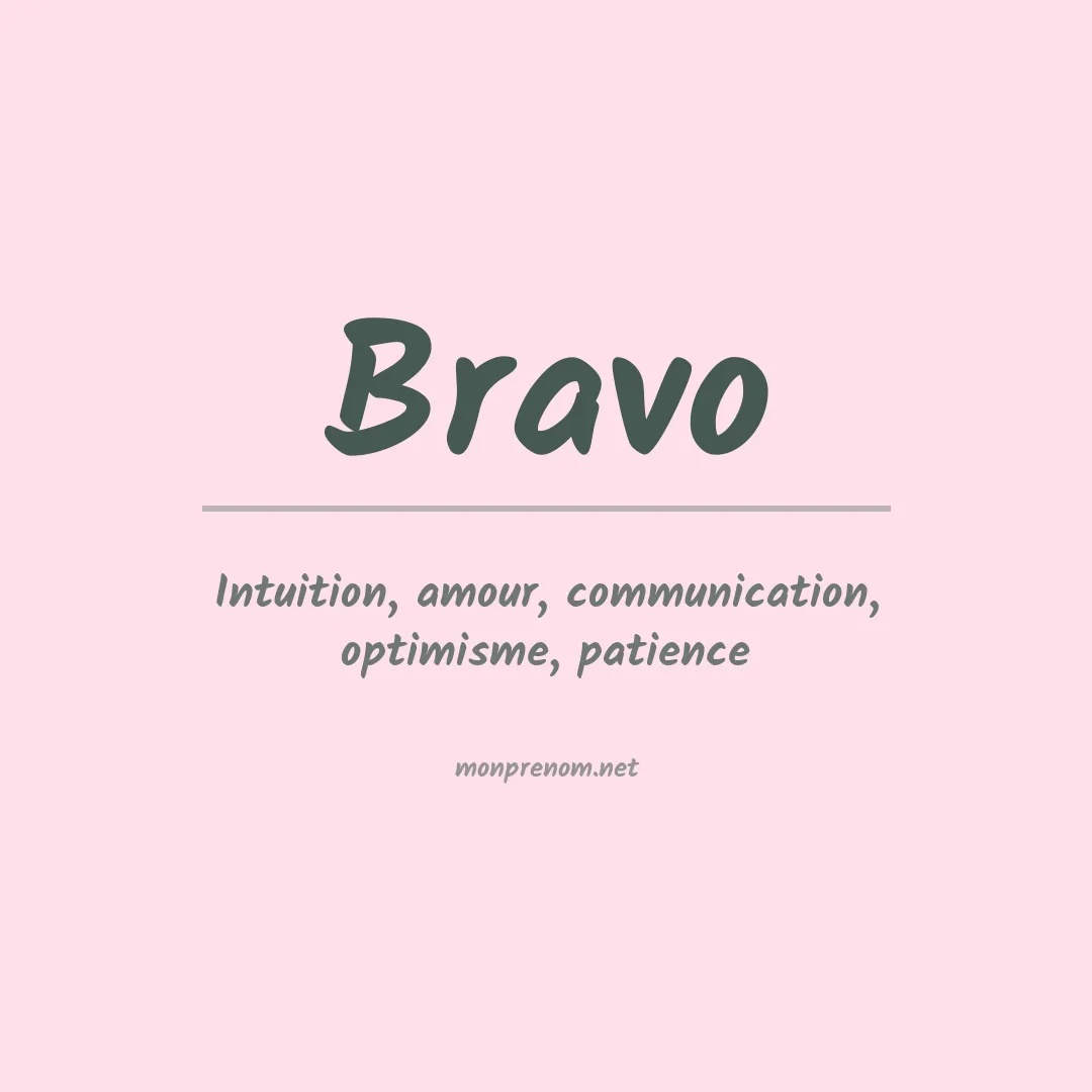Prénom Bravo