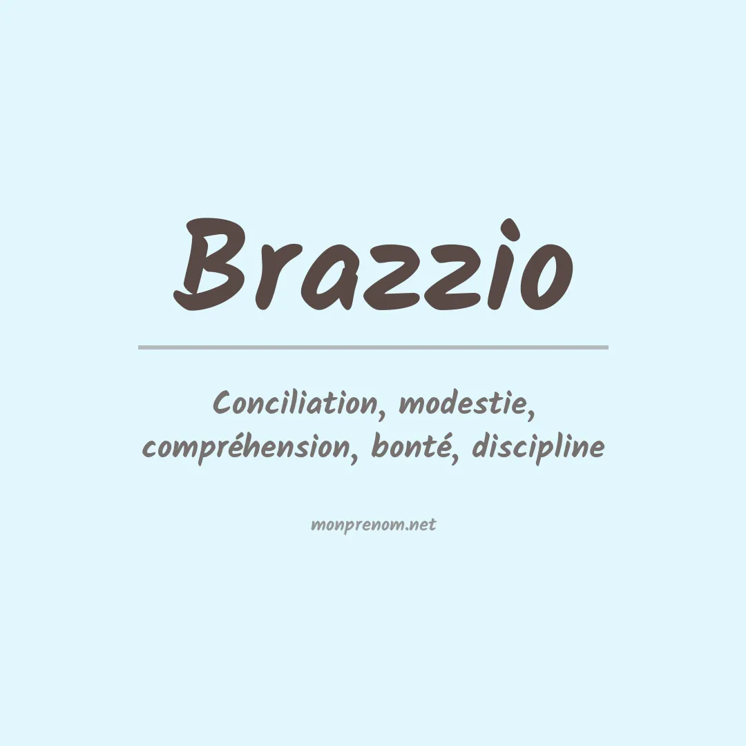 Prénom Brazzio