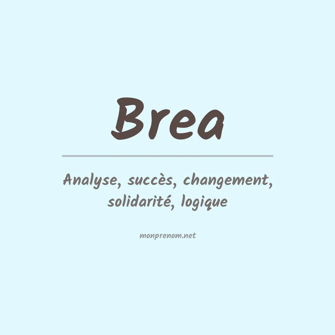 Prénom Brea