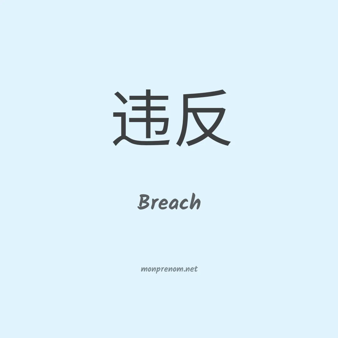 Breach en chinois