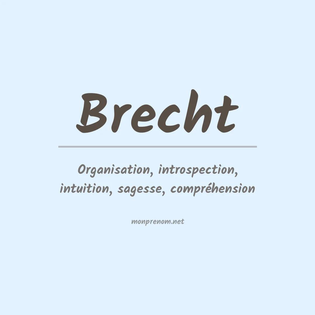 Prénom Brecht
