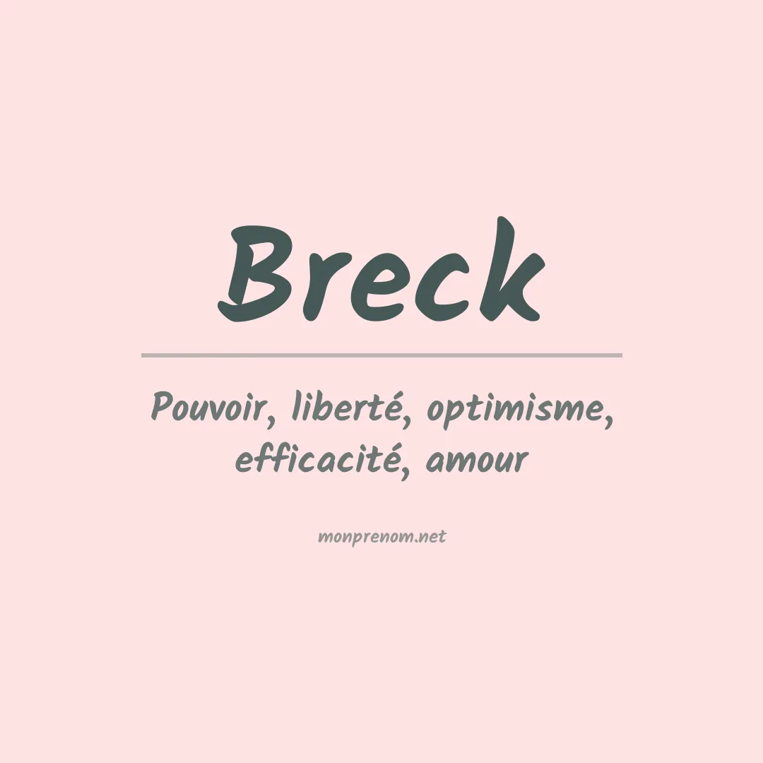 Prénom Breck