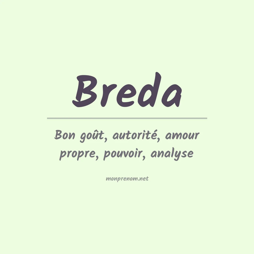 Prénom Breda