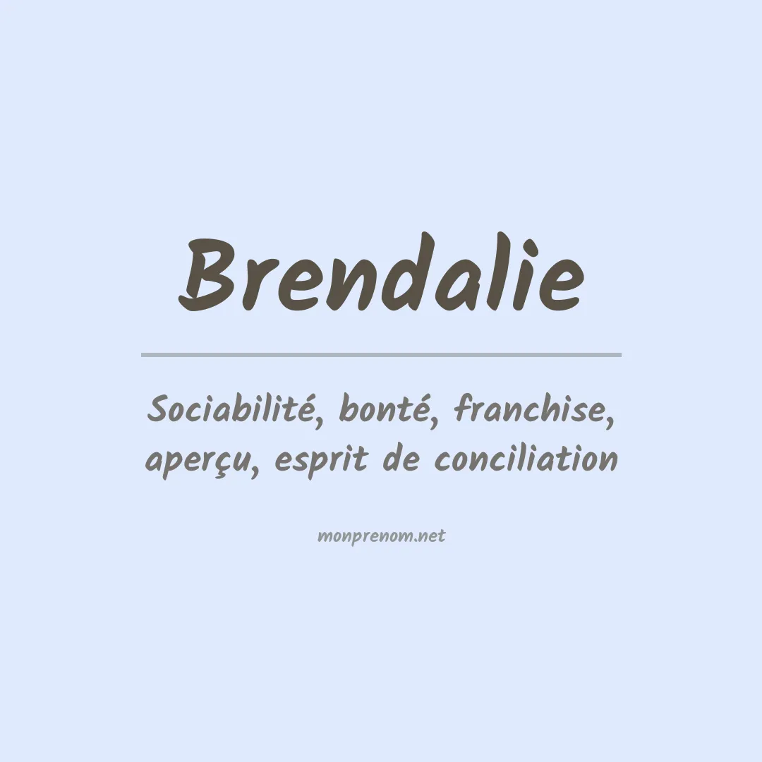Prénom Brendalie