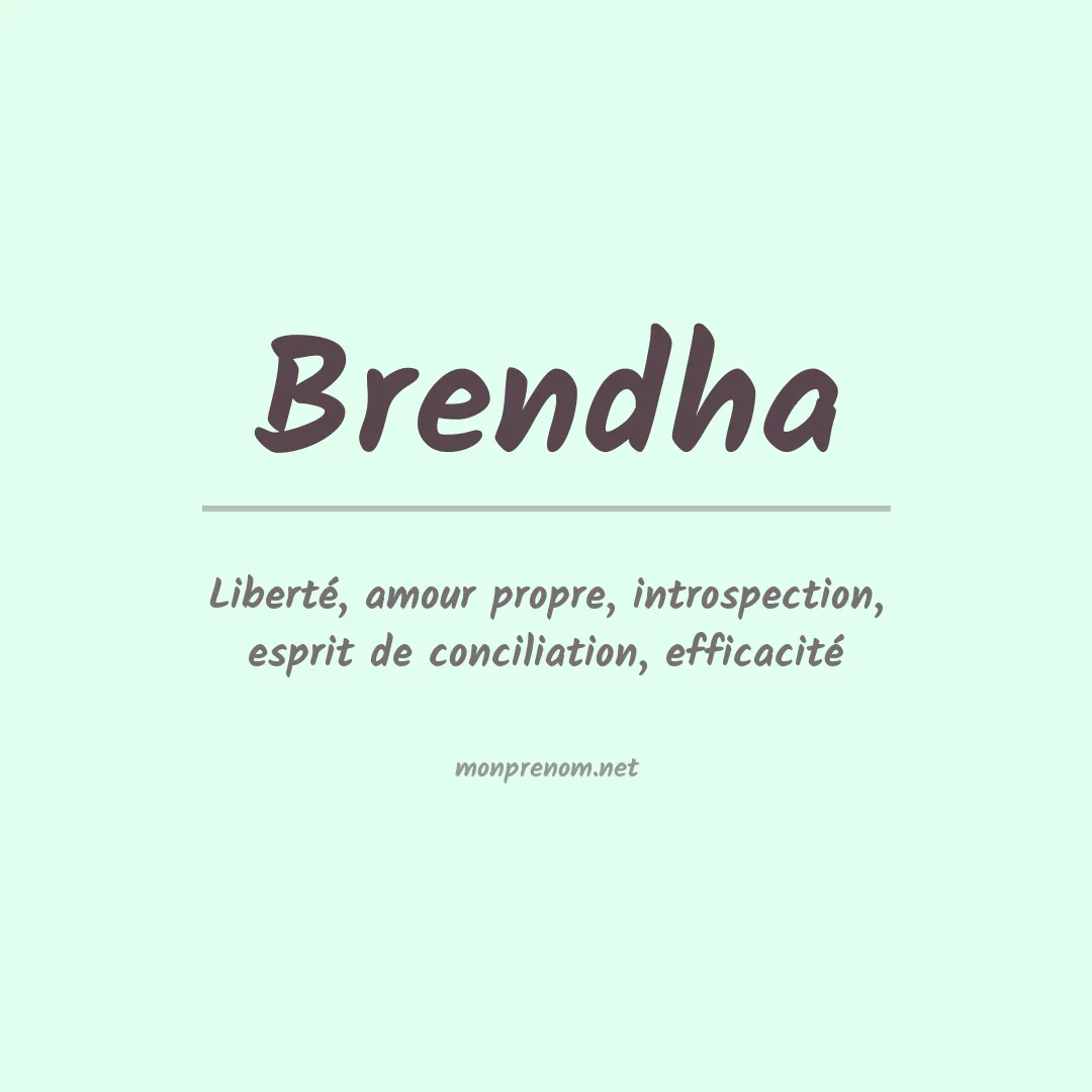 Prénom Brendha