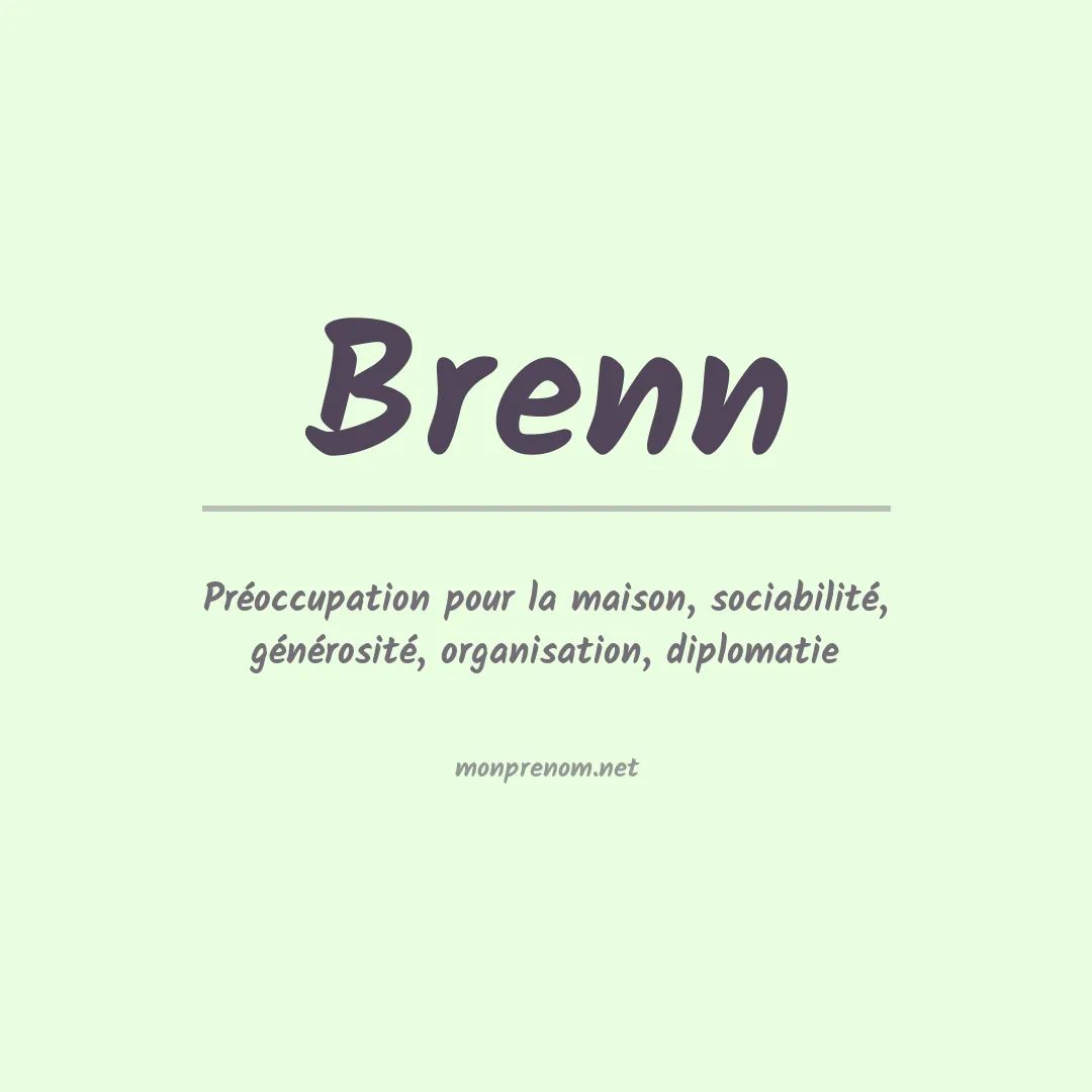 Prénom Brenn