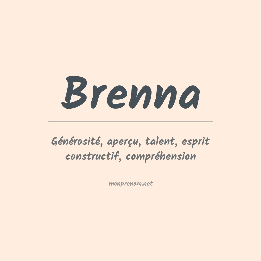 Prénom Brenna