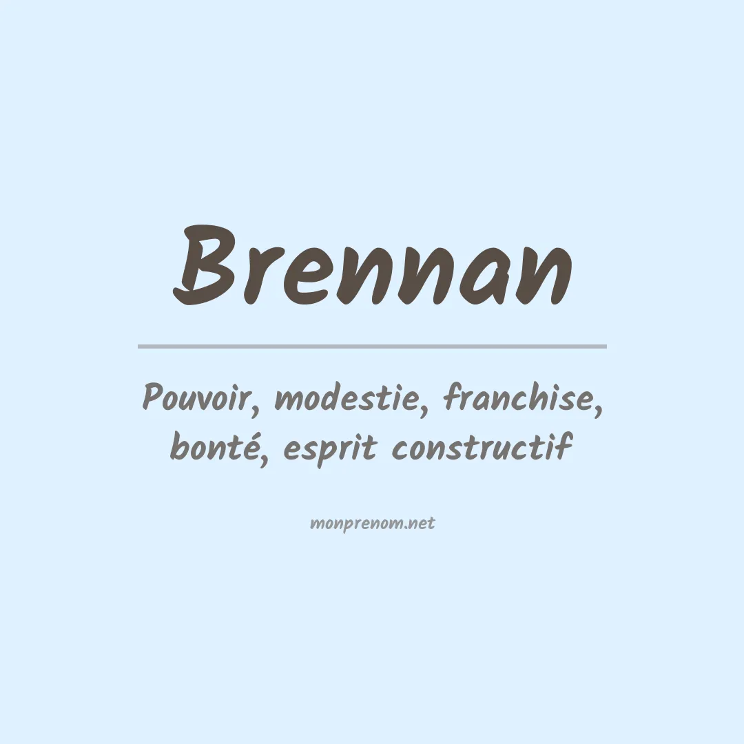 Prénom Brennan