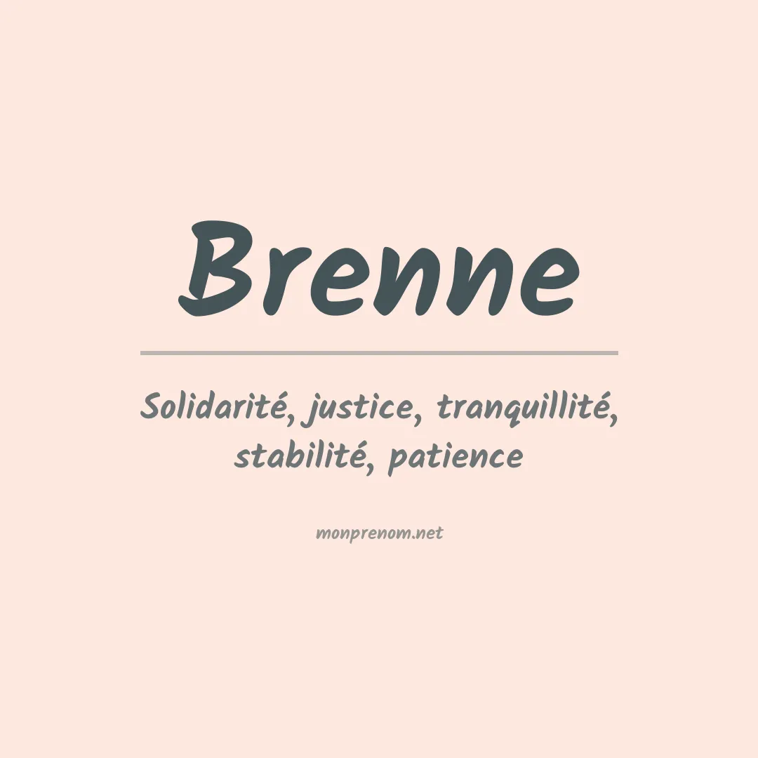Prénom Brenne
