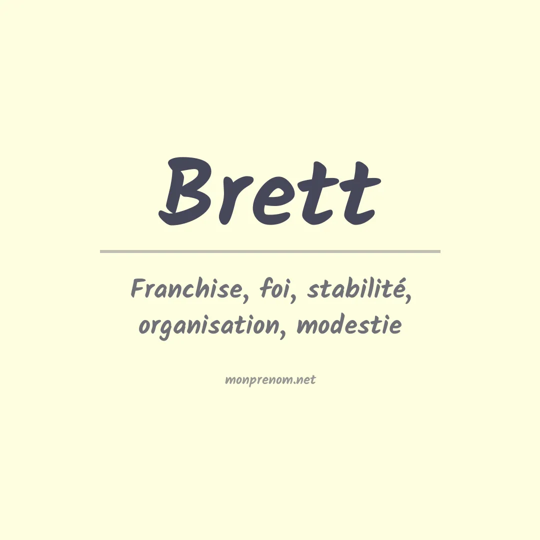 Prénom Brett