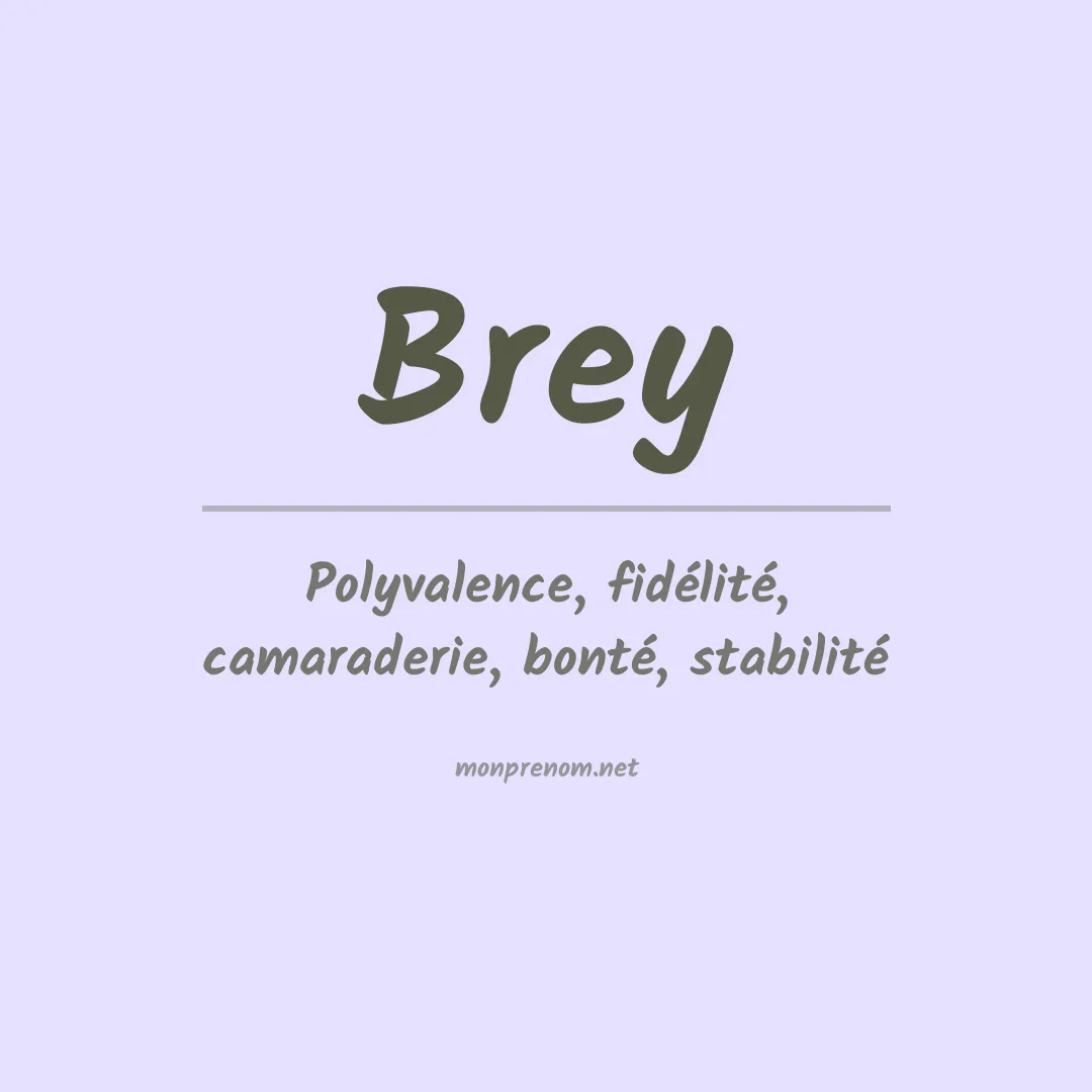 Prénom Brey