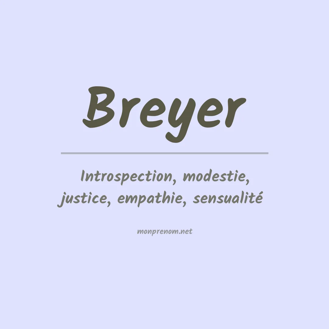 Prénom Breyer