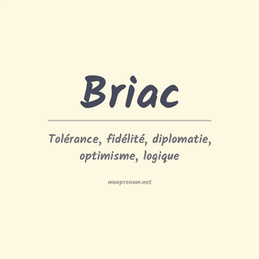 Prénom Briac