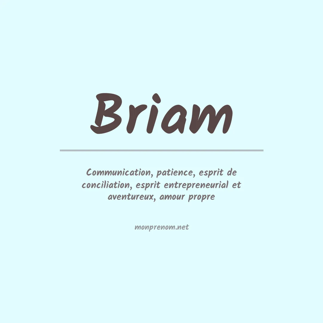 Prénom Briam