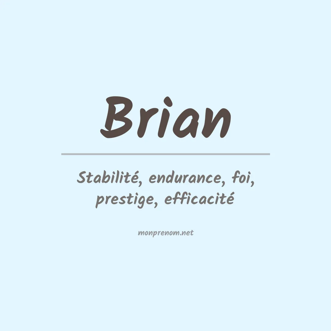 Prénom Brian