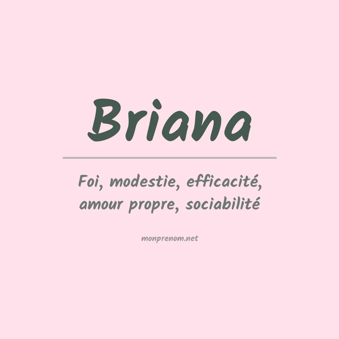 Prénom Briana