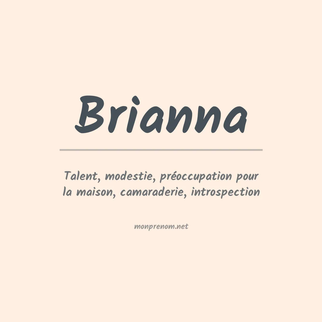 Prénom Brianna