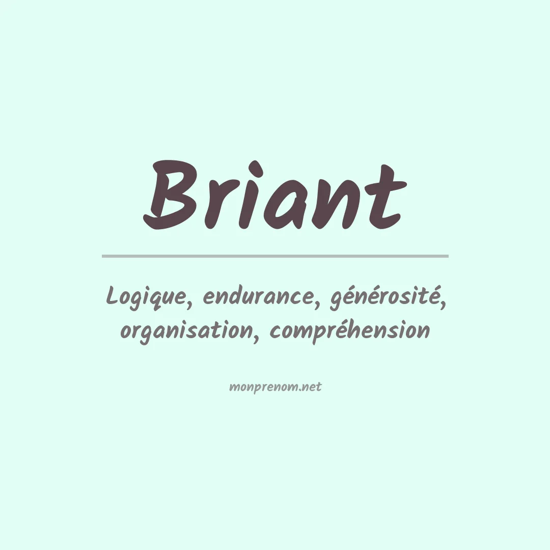Prénom Briant