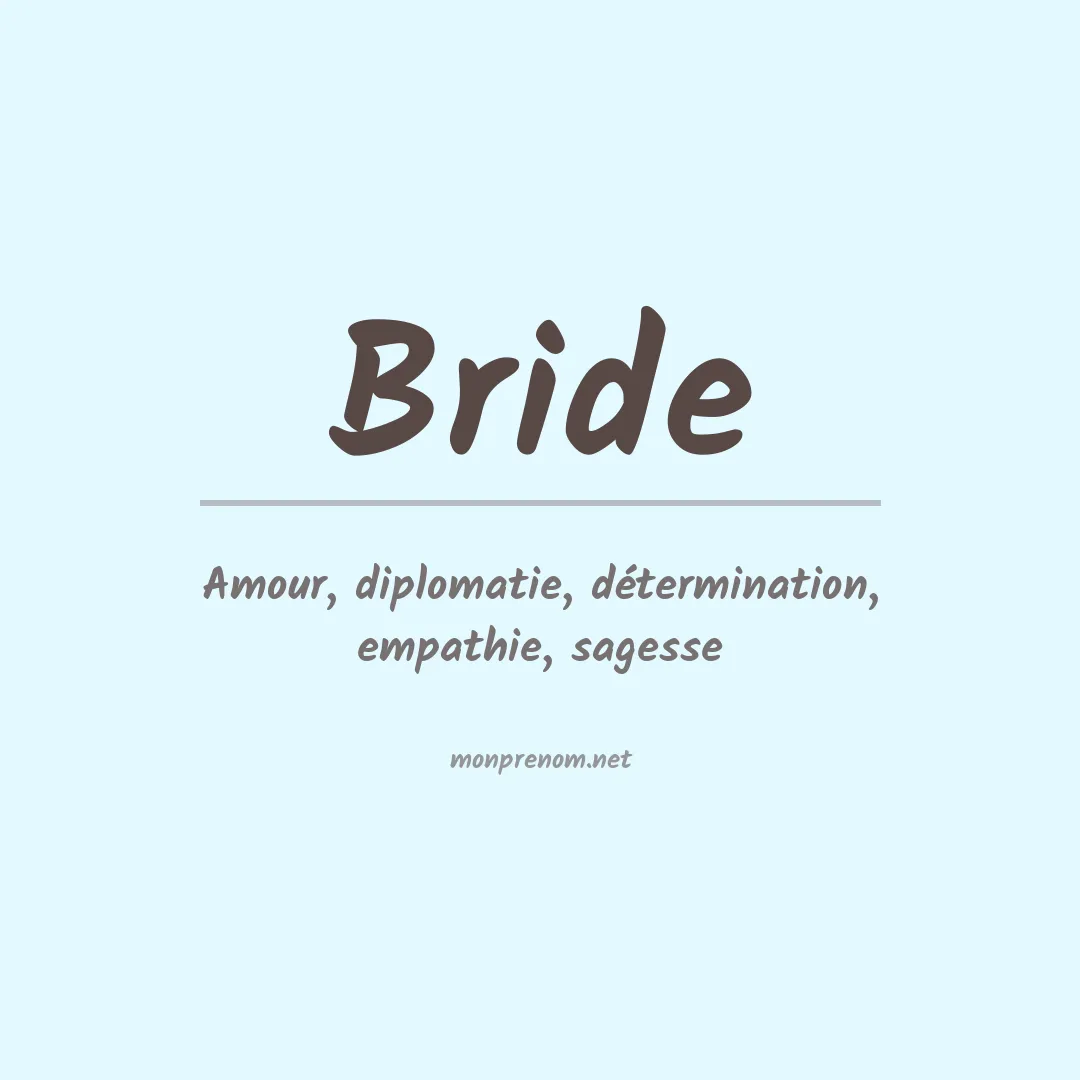 Prénom Bride