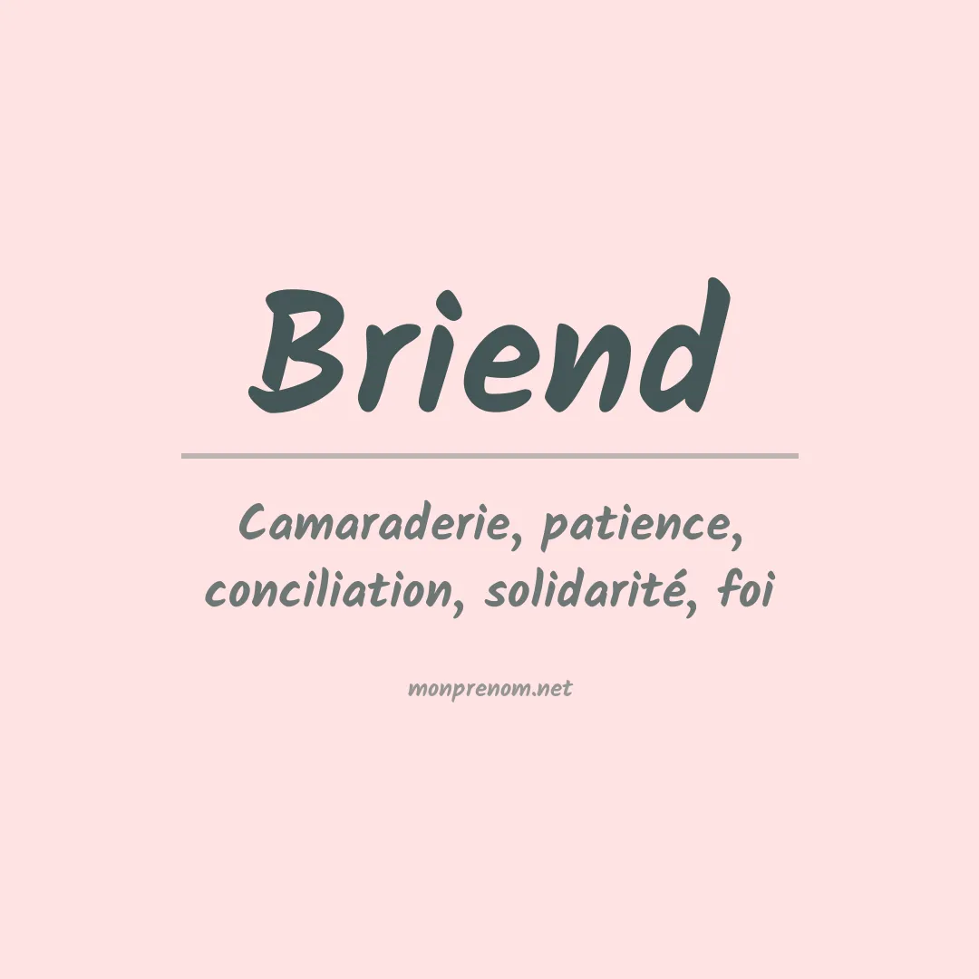 Prénom Briend