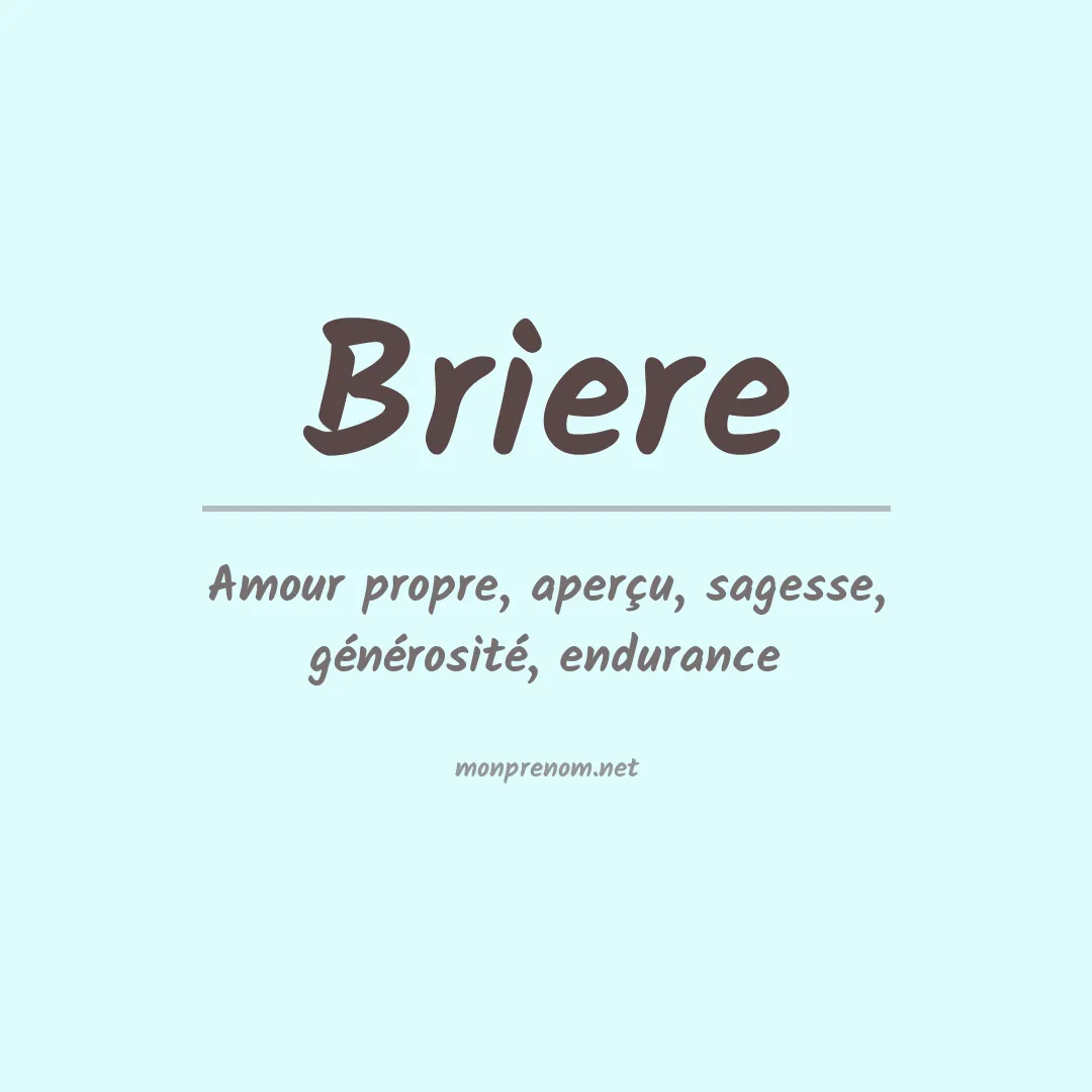 Prénom Briere