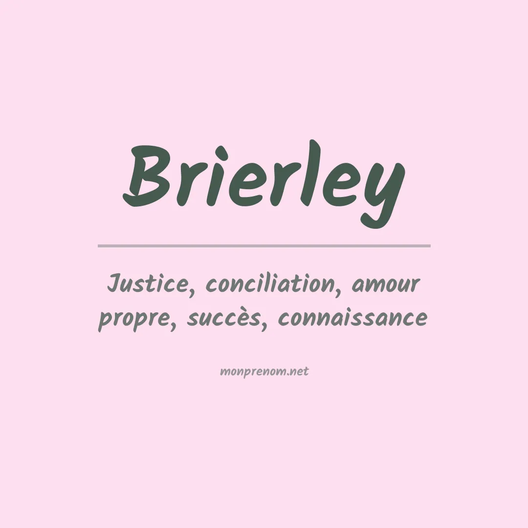 Prénom Brierley
