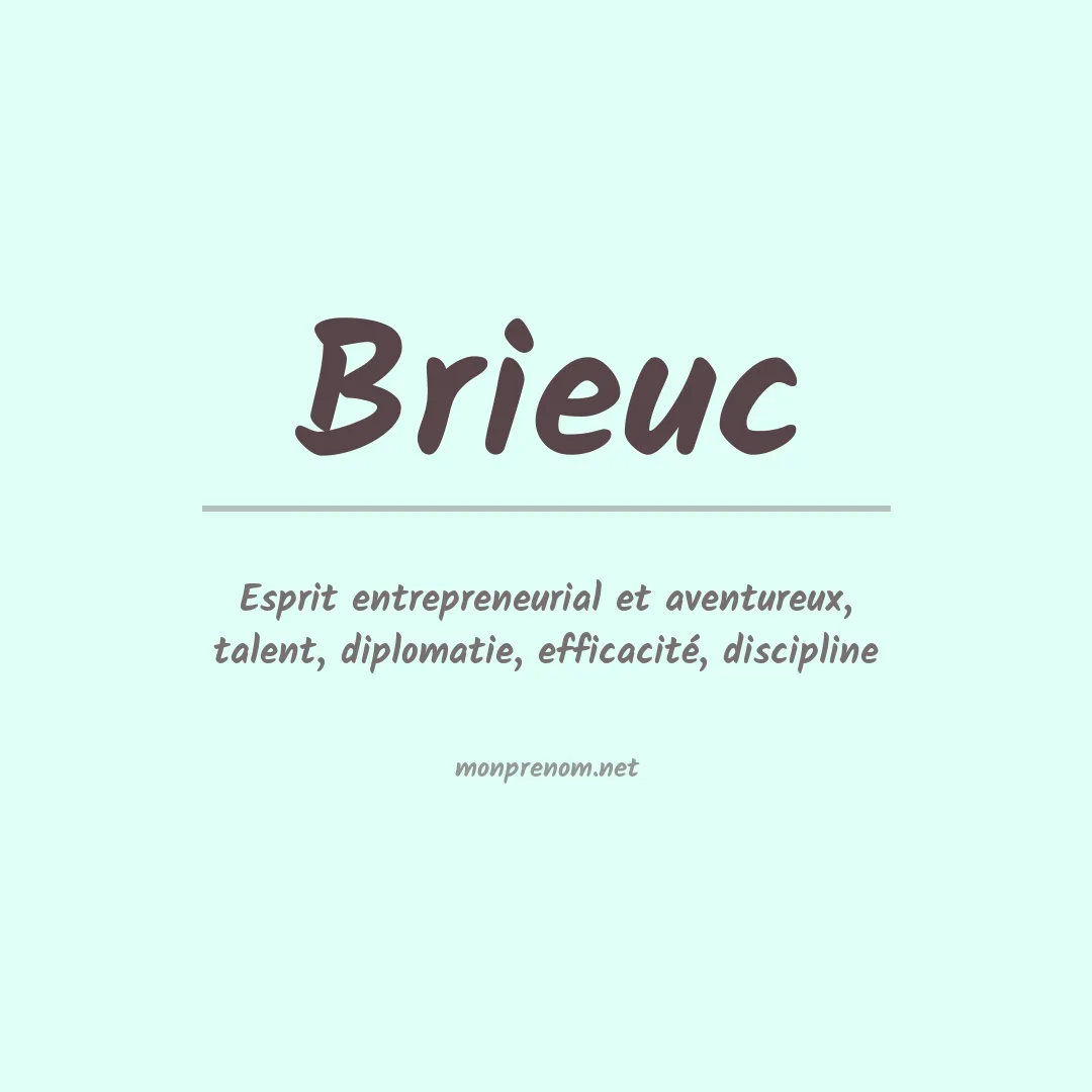 Signification du prénom Brieuc