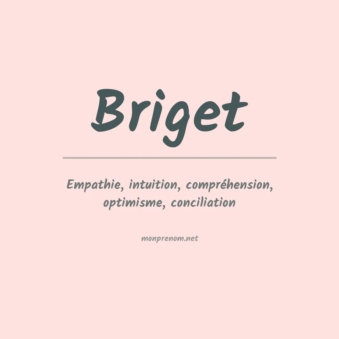 Signification du prénom Briget