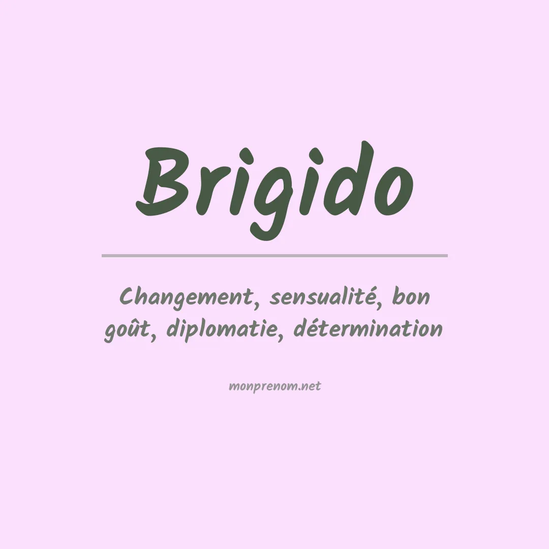 Prénom Brigido