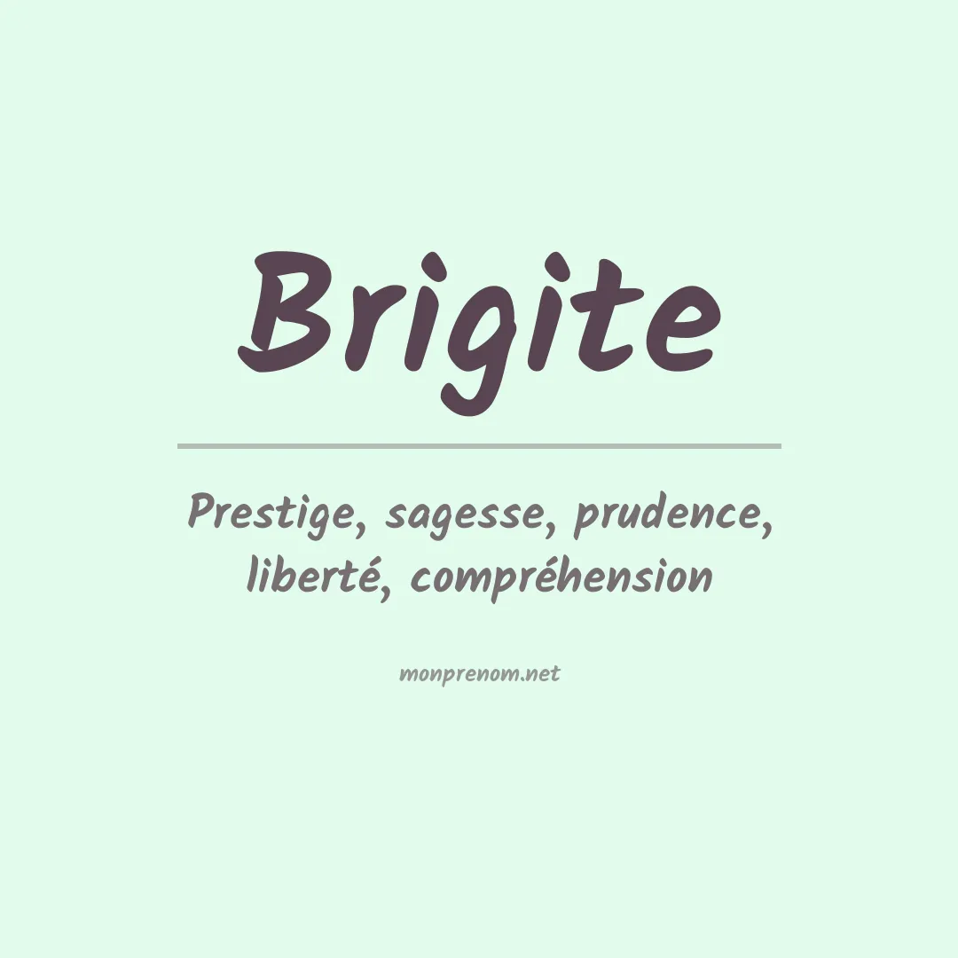 Prénom Brigite