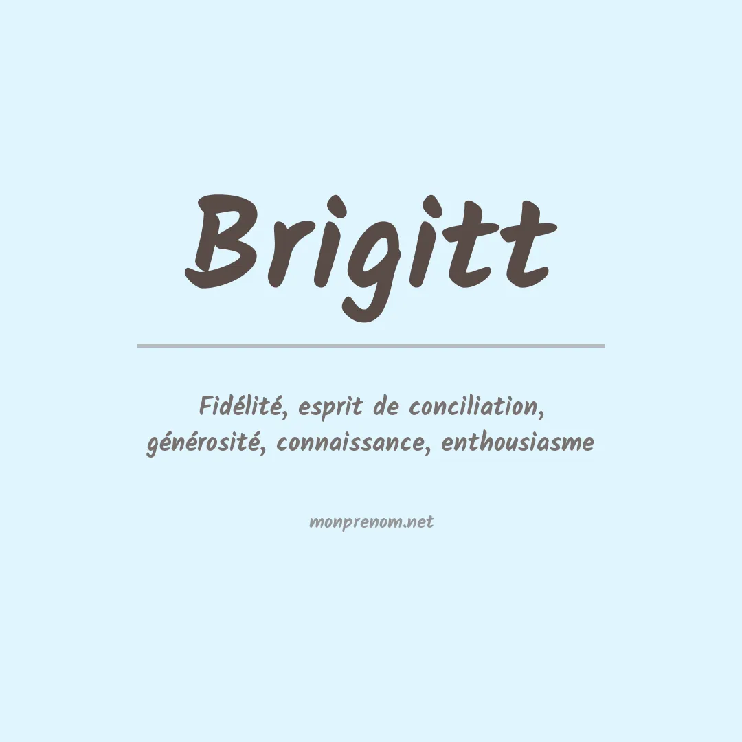 Prénom Brigitt