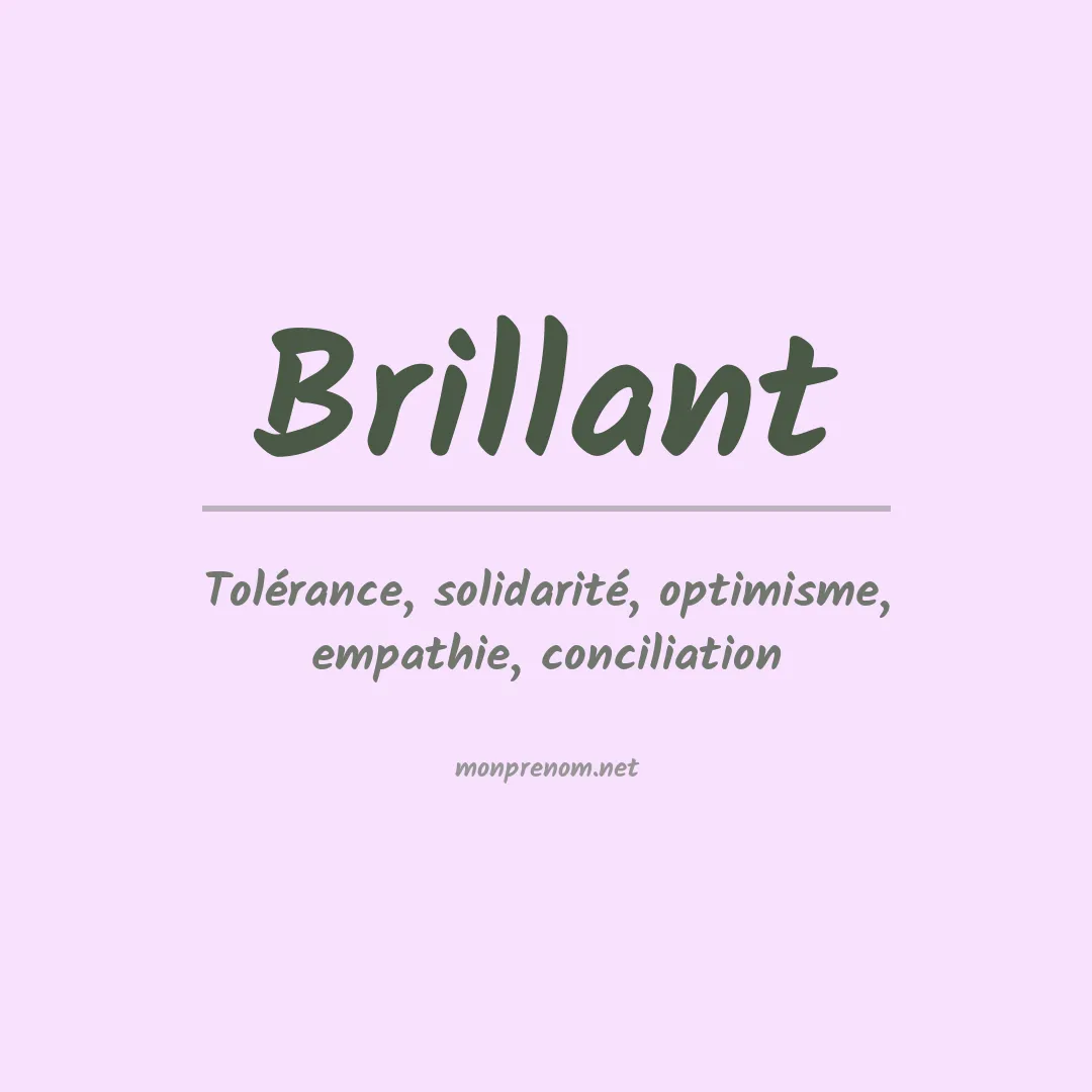 Prénom Brillant