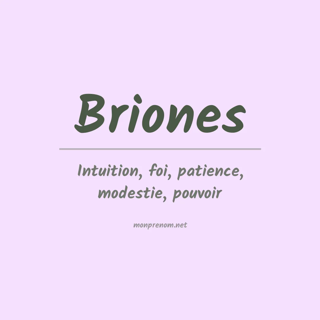 Prénom Briones