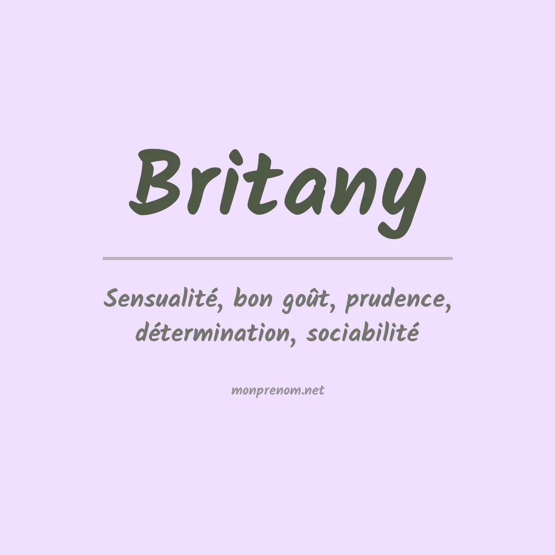 Prénom Britany