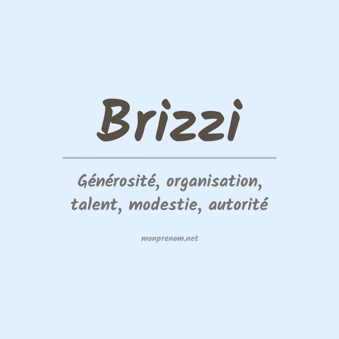 Prénom Brizzi