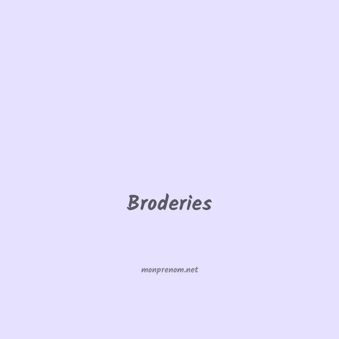 Broderies en chinois
