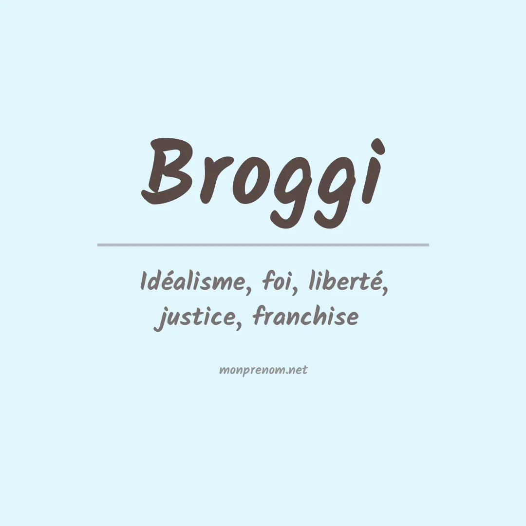 Prénom Broggi