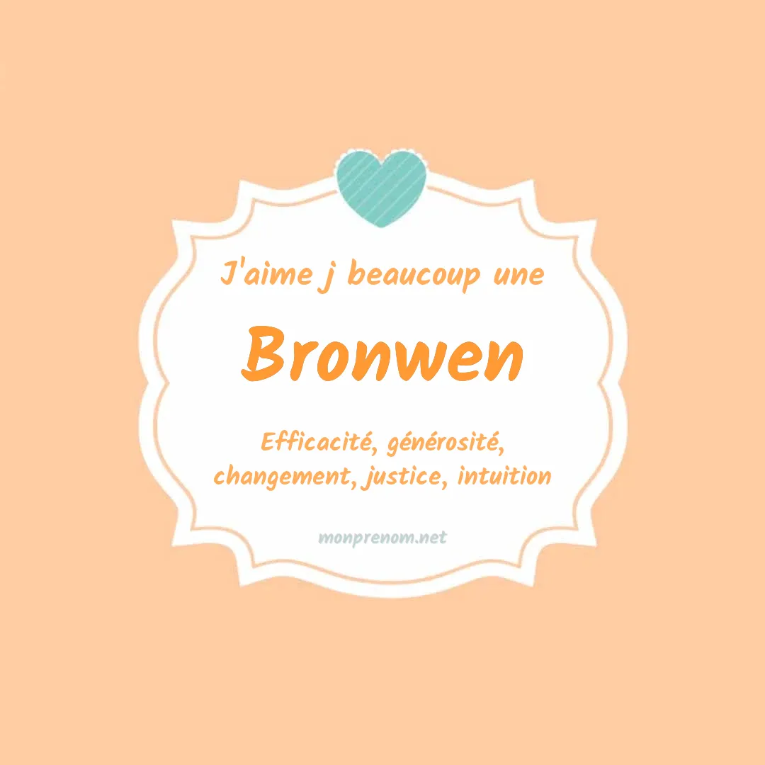 J'aime beaucoup Bronwen