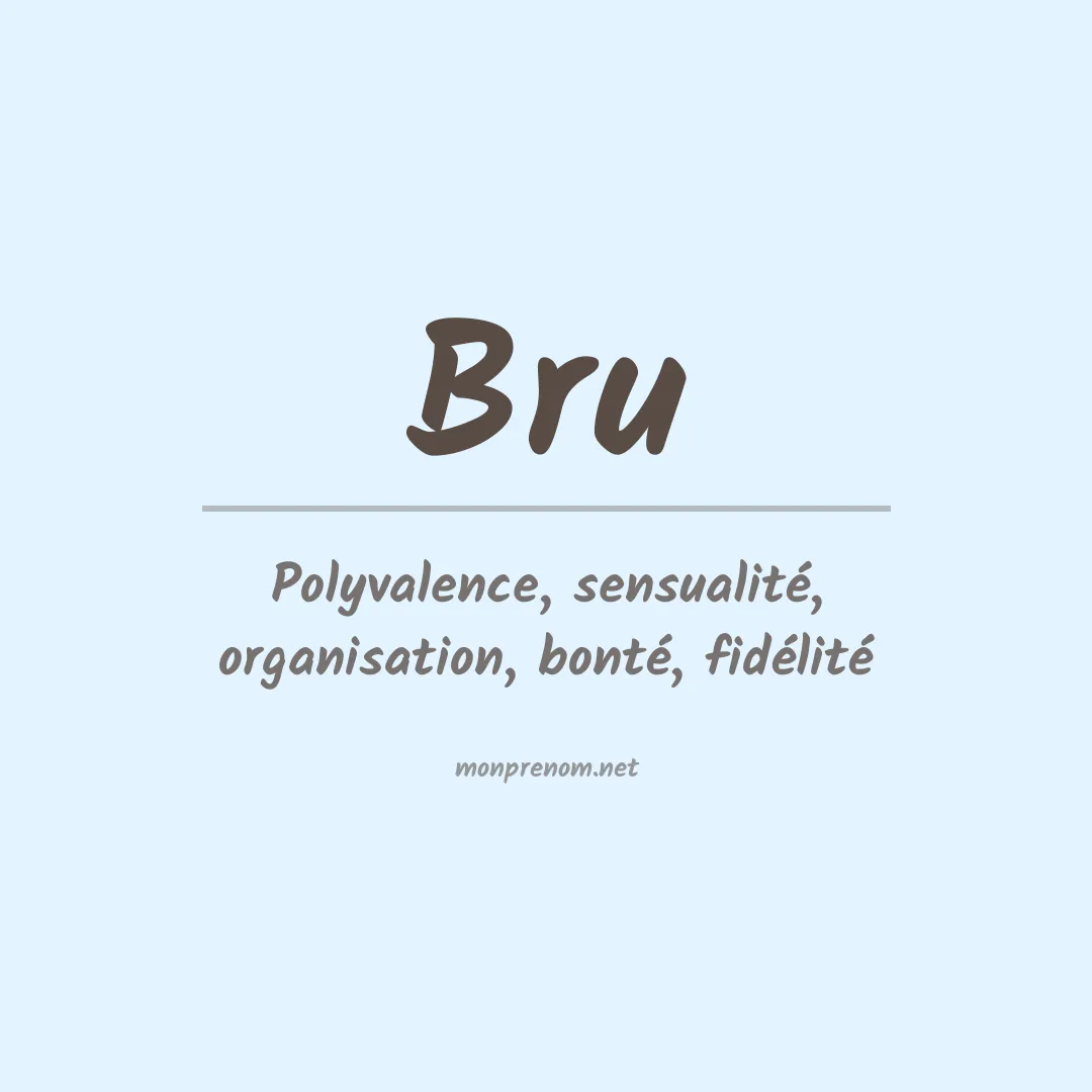 Prénom Bru